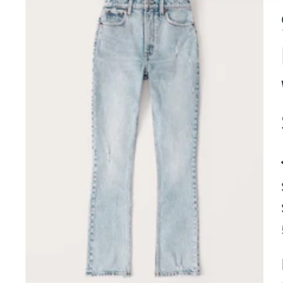 Abercrombie 90s High Rise Jeans - Picture 1 of 4